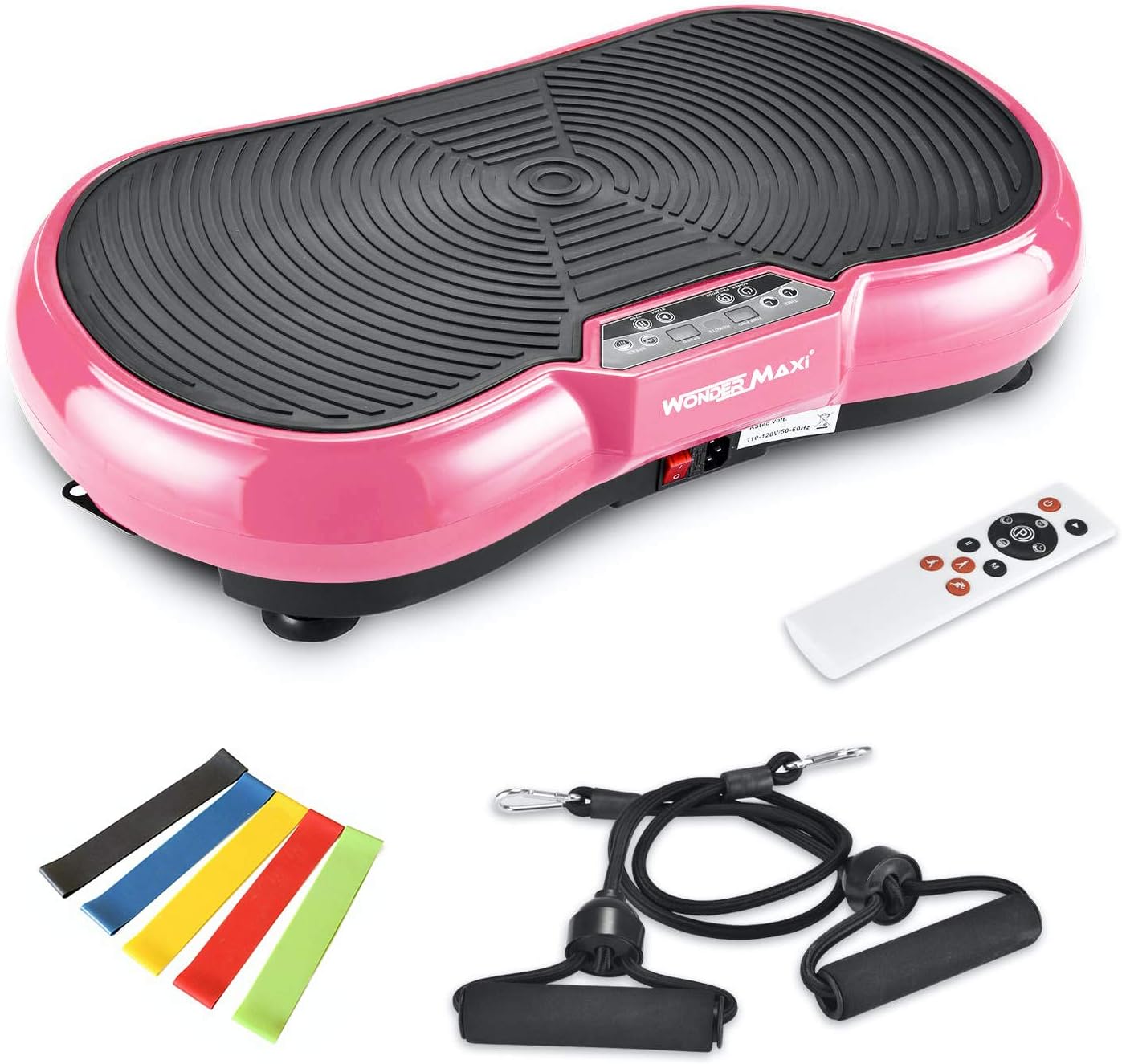 Wonder Maxi 3D Vibration Plate Exercise Machine, Whole Body Workout Vibration Fitness Platform with Dual Motor Oscillation?? Remote Control and Resistance Bands for Weight Loss Toning - Image 3