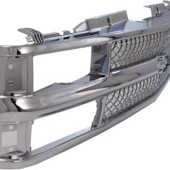 Alternative view of Garage-Pro Grille Assembly Compatible with CHEVROLET C/K FULL SIZE P/U 1994-2000/SUBURBAN 1994-1999 Mesh Insert All Chrome with Dual/Composite HL