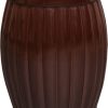 Emissary Garden Stool; Brown