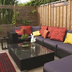 Alternative view of Comfort Zone CZPH20RSL Outdoor and Indoor Patio Heater – Wall-Mounted Heating Device with Halogen Tube and Adjustable Heat Output – Waterproof Warmer for Residential and Commercial Spaces