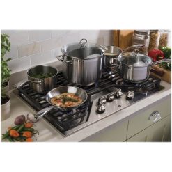 Alternative view of GE – 30 Gas Cooktop – Stainless steel