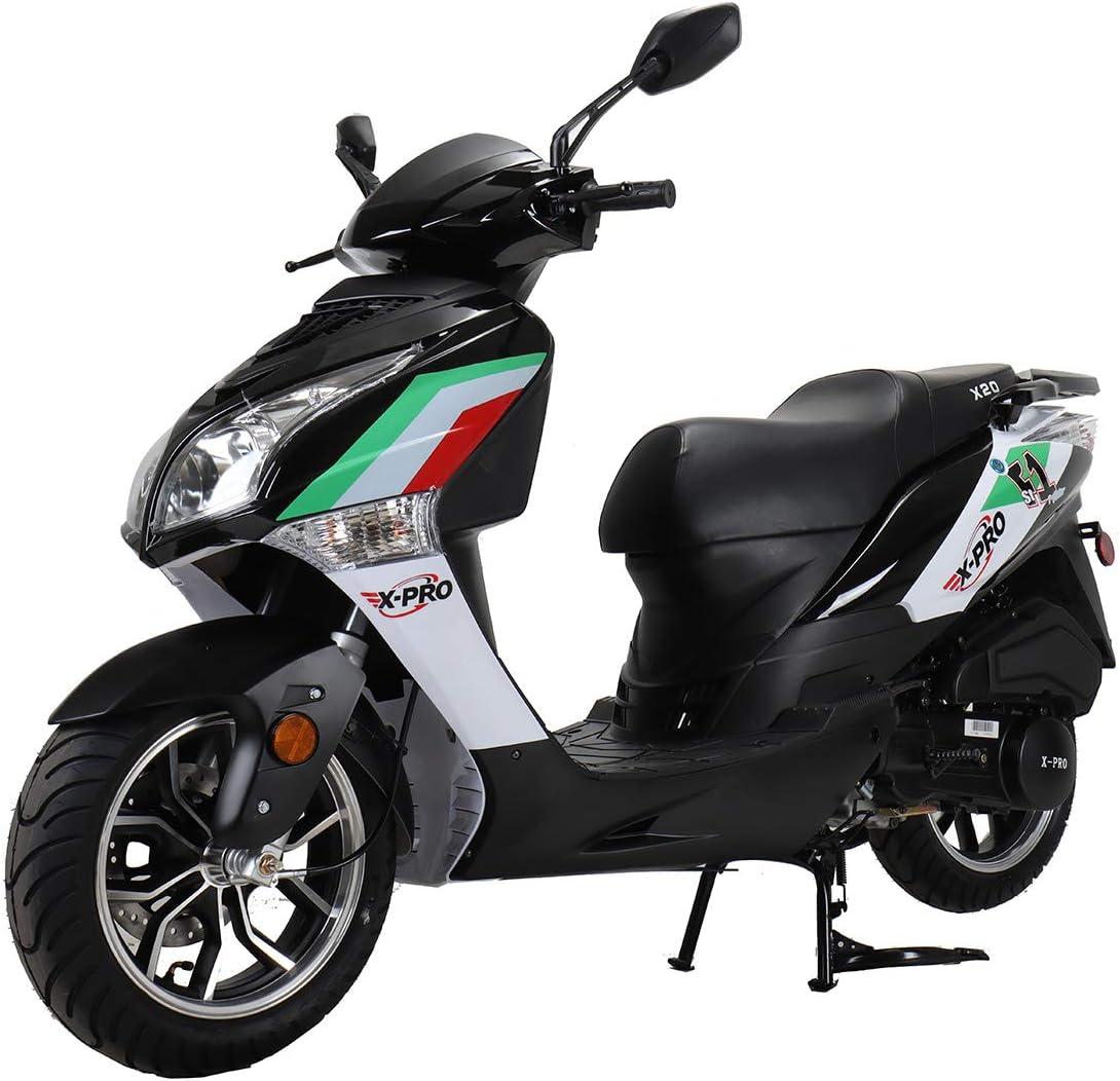 Vehicles X20 150cc Moped Scooter Street Scooter Gas Moped 150cc Adult Scooter Bike with 13 Aluminum Wheels!