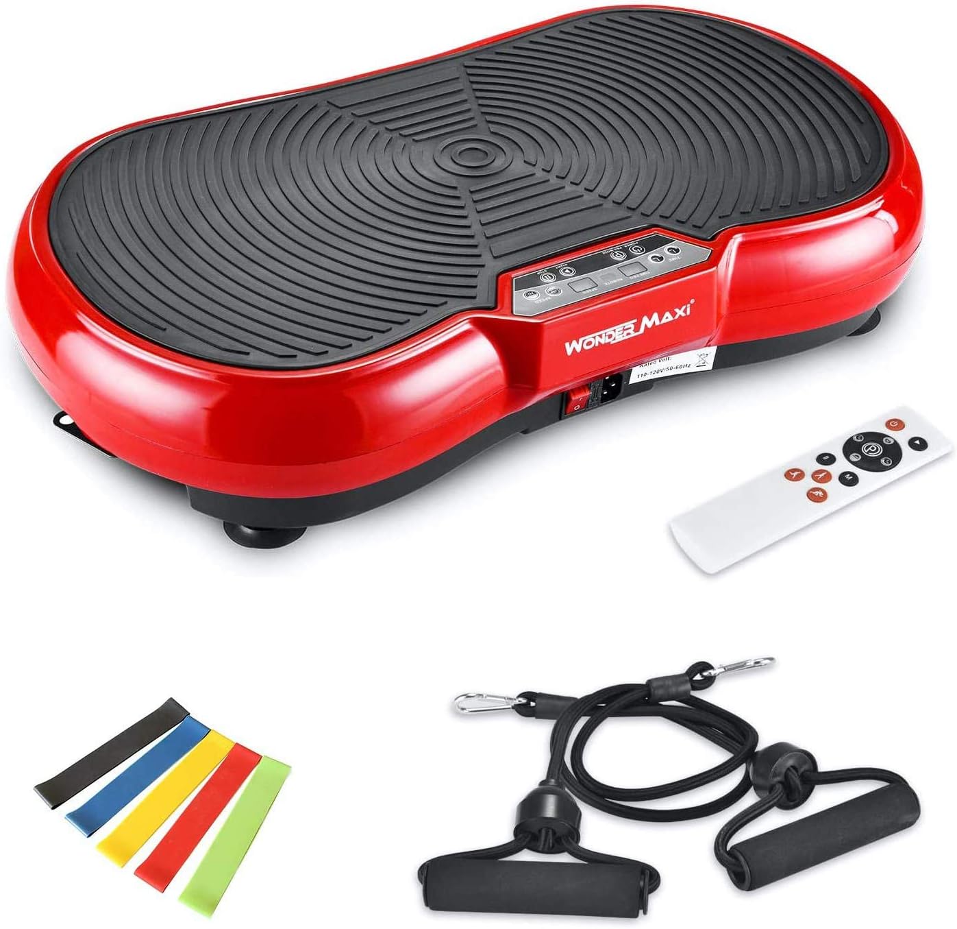 Wonder Maxi 3D Vibration Plate Exercise Machine, Whole Body Workout Vibration Fitness Platform with Dual Motor Oscillation?? Remote Control and Resistance Bands for Weight Loss Toning - Image 4